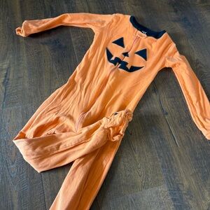 Children’s Place PJ place Halloween Pumpkin Footie Pajamas